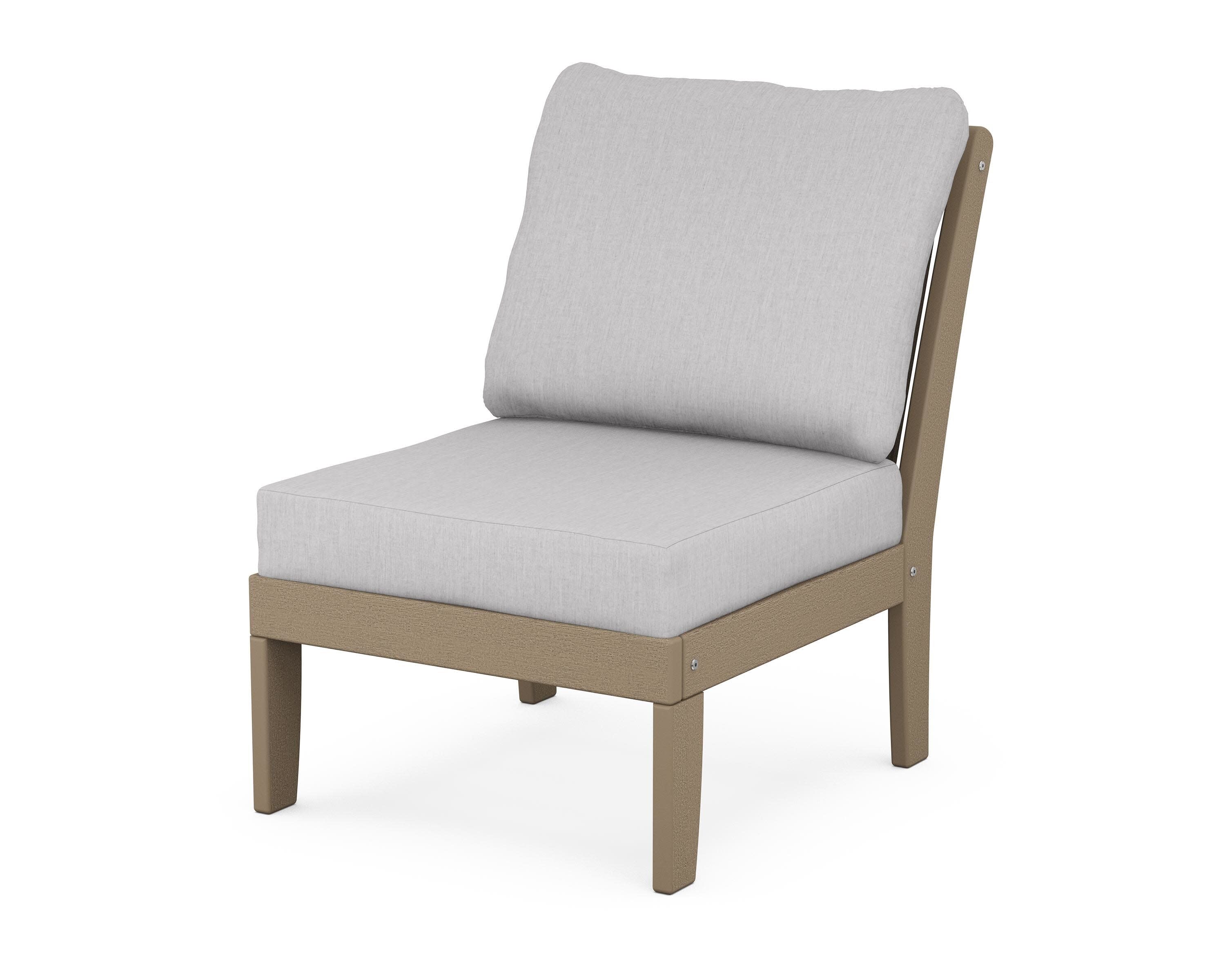 Braxton Modular Armless Chair in Vintage Sahara / Granite