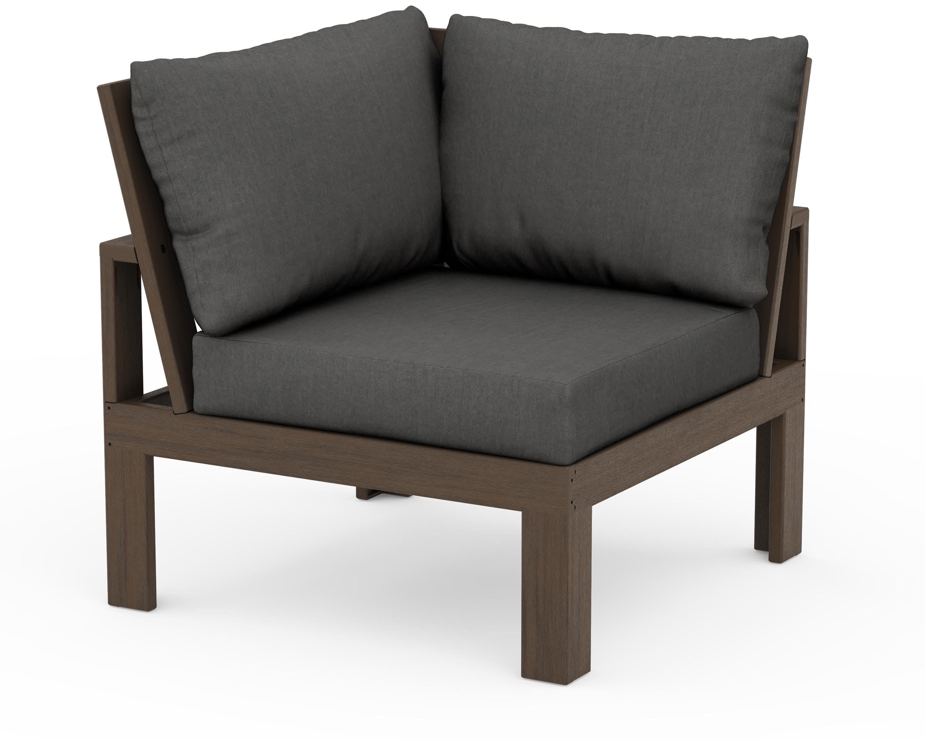 Modular Corner Chair in Kona / Spectrum Carbon