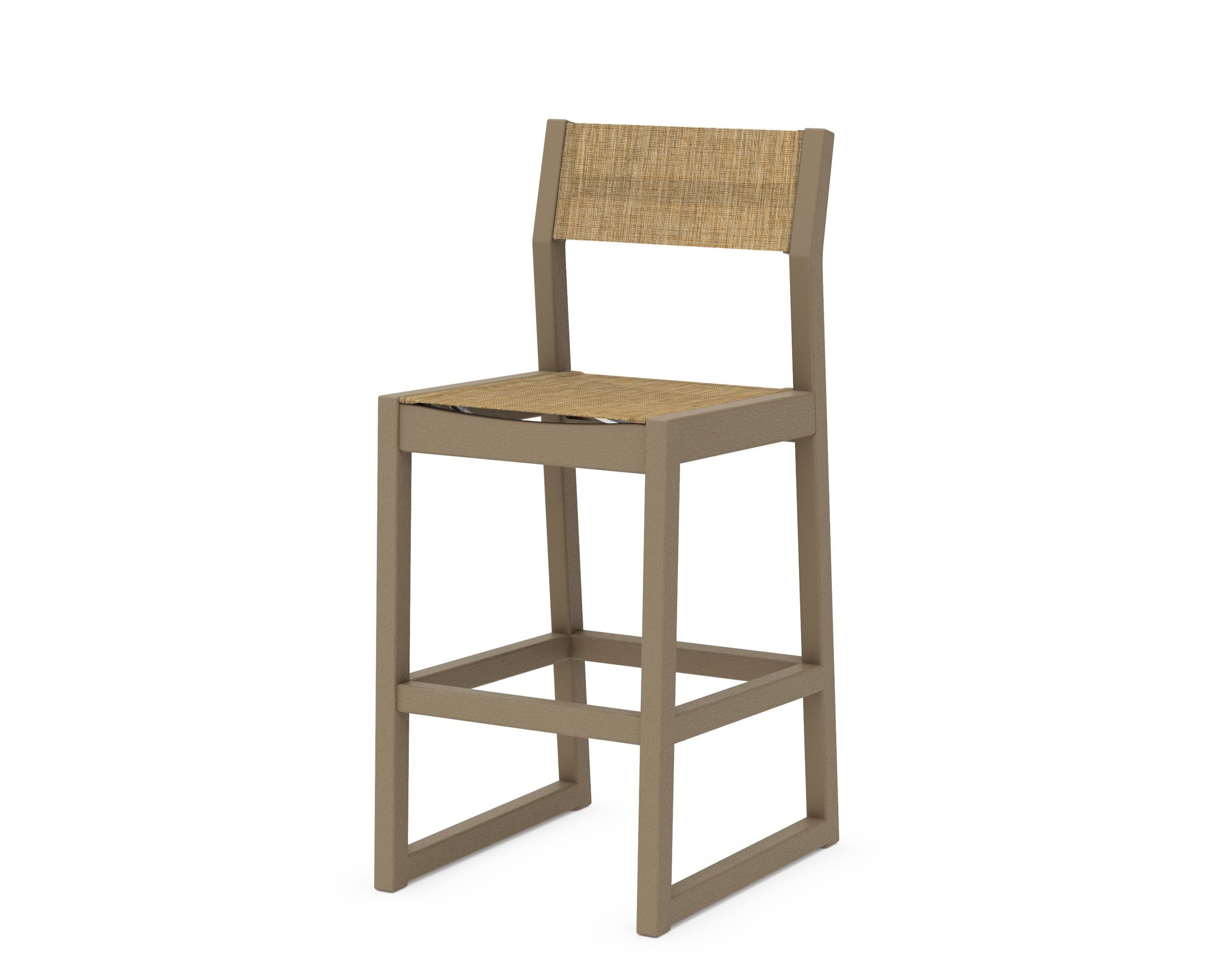 EDGE Sling Bar Side Chair in Vintage Sahara / Burlap Sling