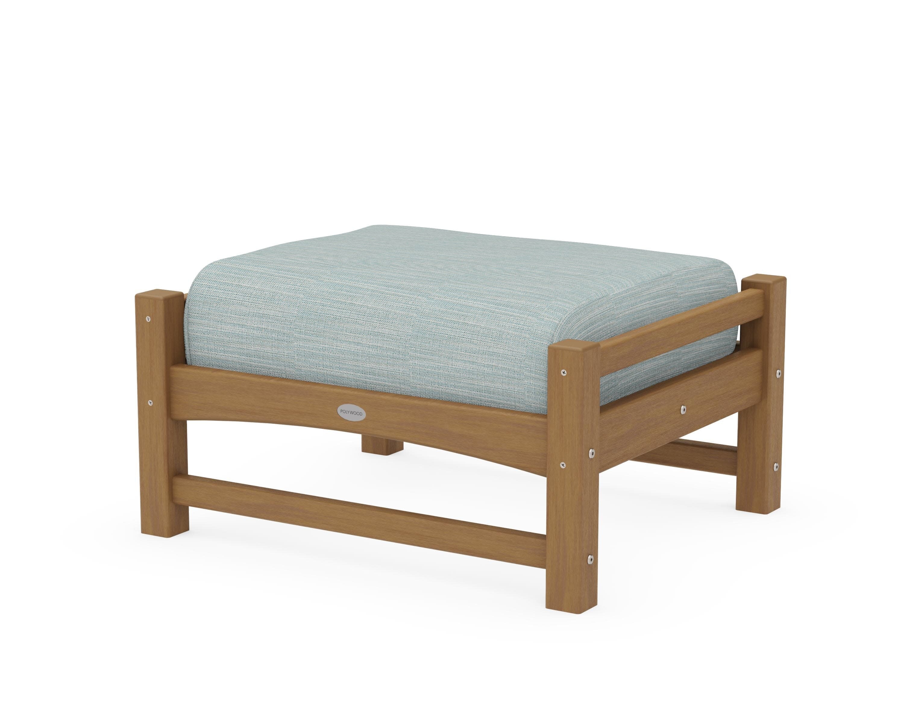 Club Ottoman in Natural / Soothe Mist
