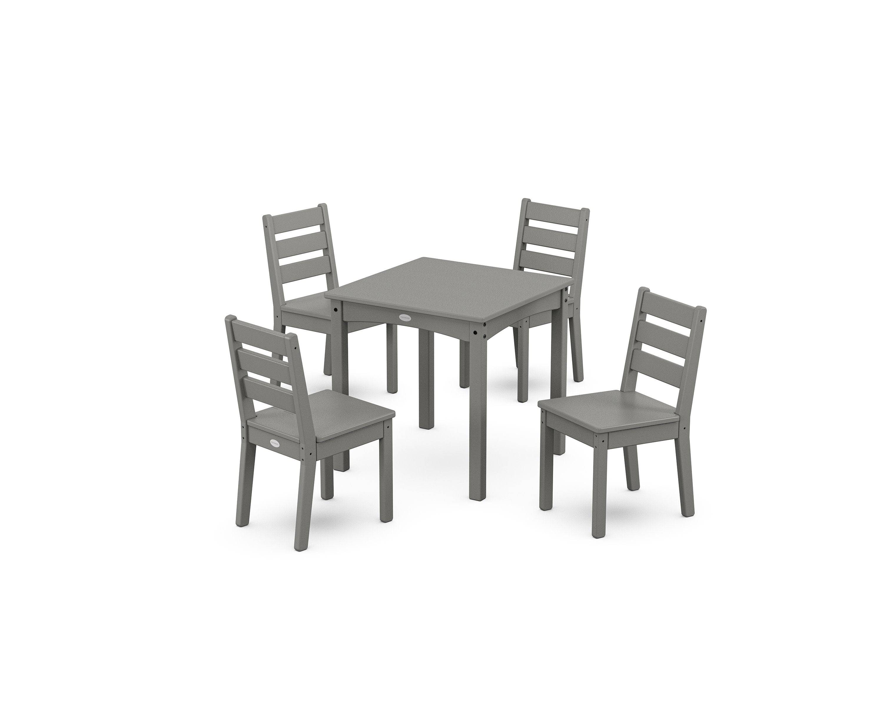 Lakeside Kids 5-Piece Dining Set in Slate Grey