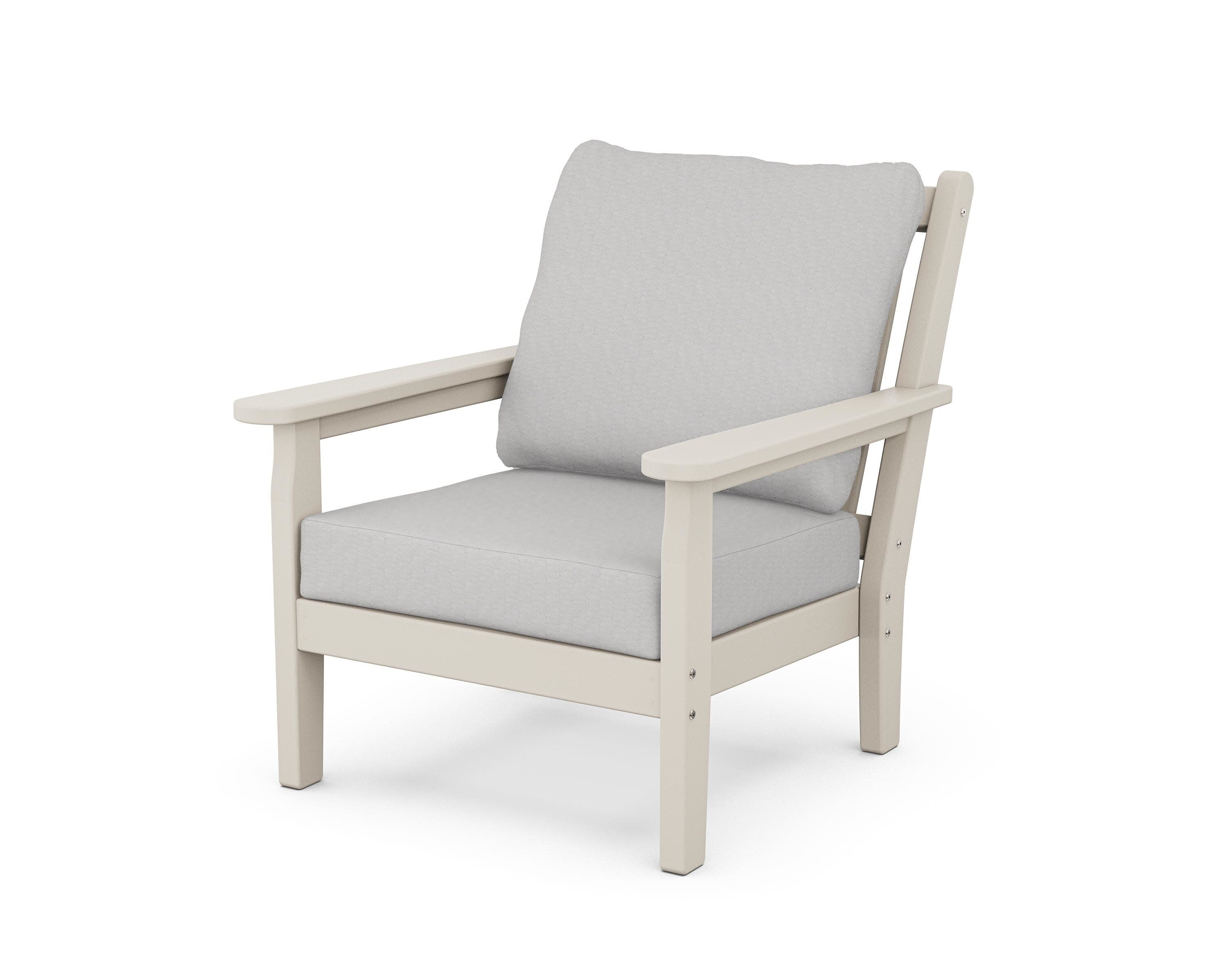 Chippendale Deep Seating Chair in Sand / Diamond in the Rough