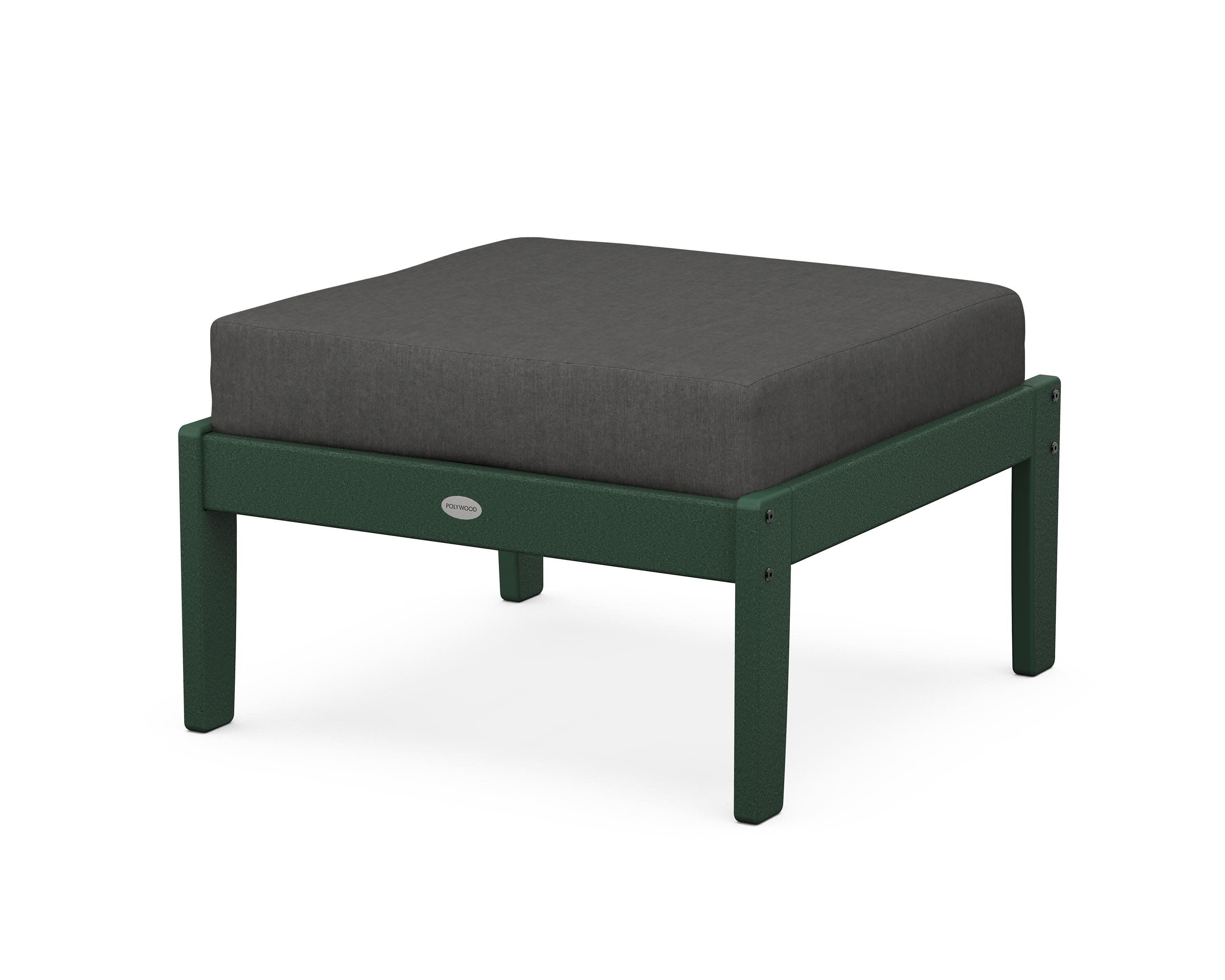 Braxton Deep Seating Ottoman in Green / Spectrum Carbon