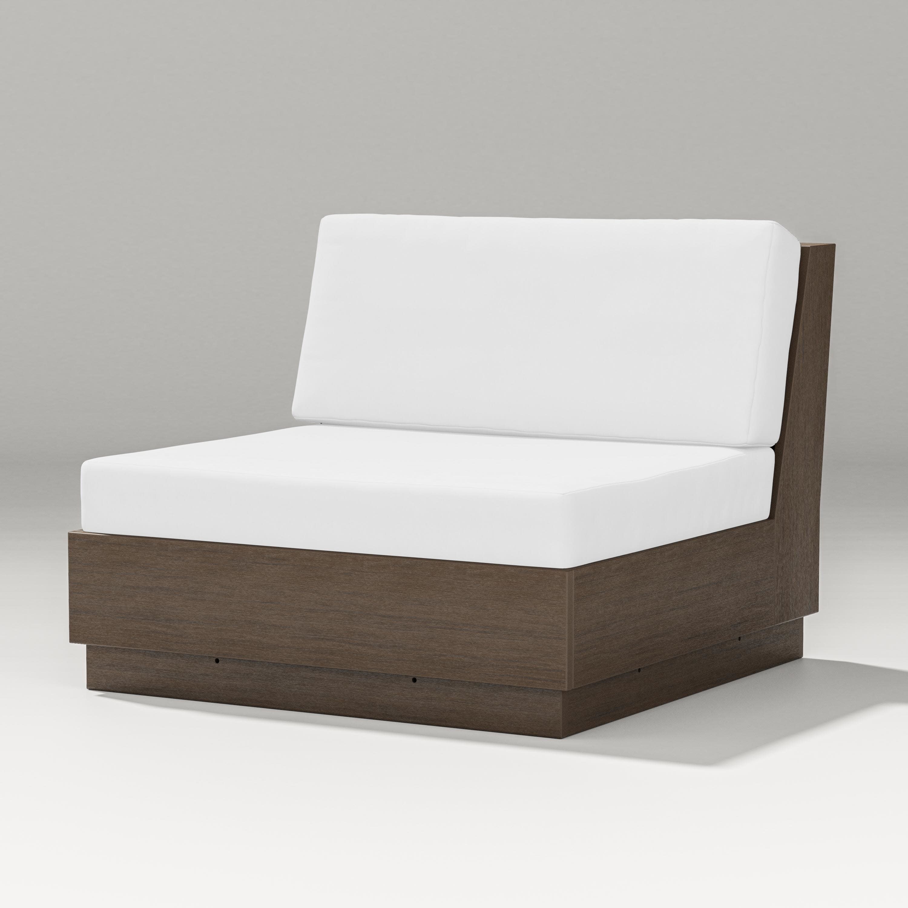 Elevate Modular Armless Chair in Kona / Natural