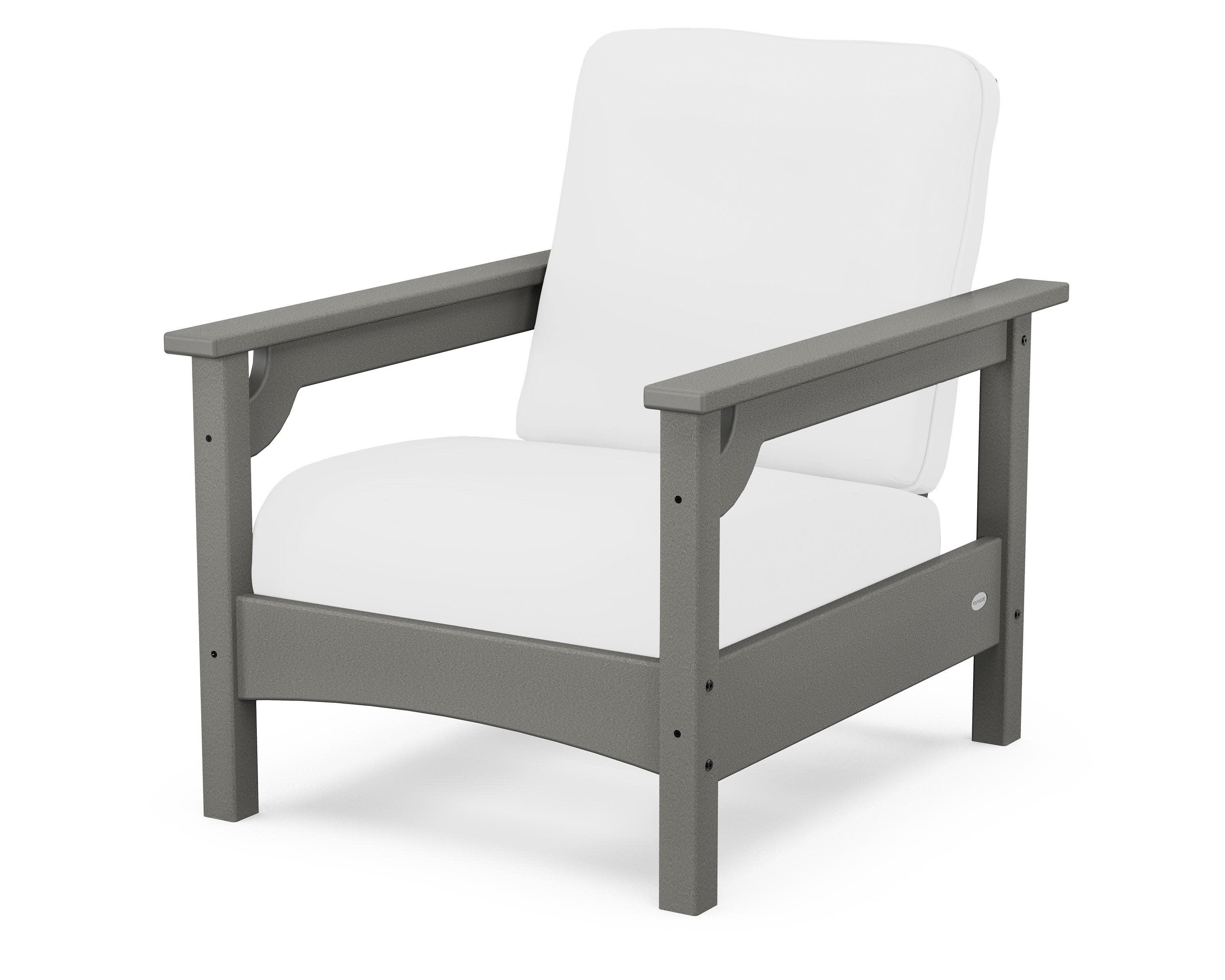 Club Chair in Slate Grey / Natural