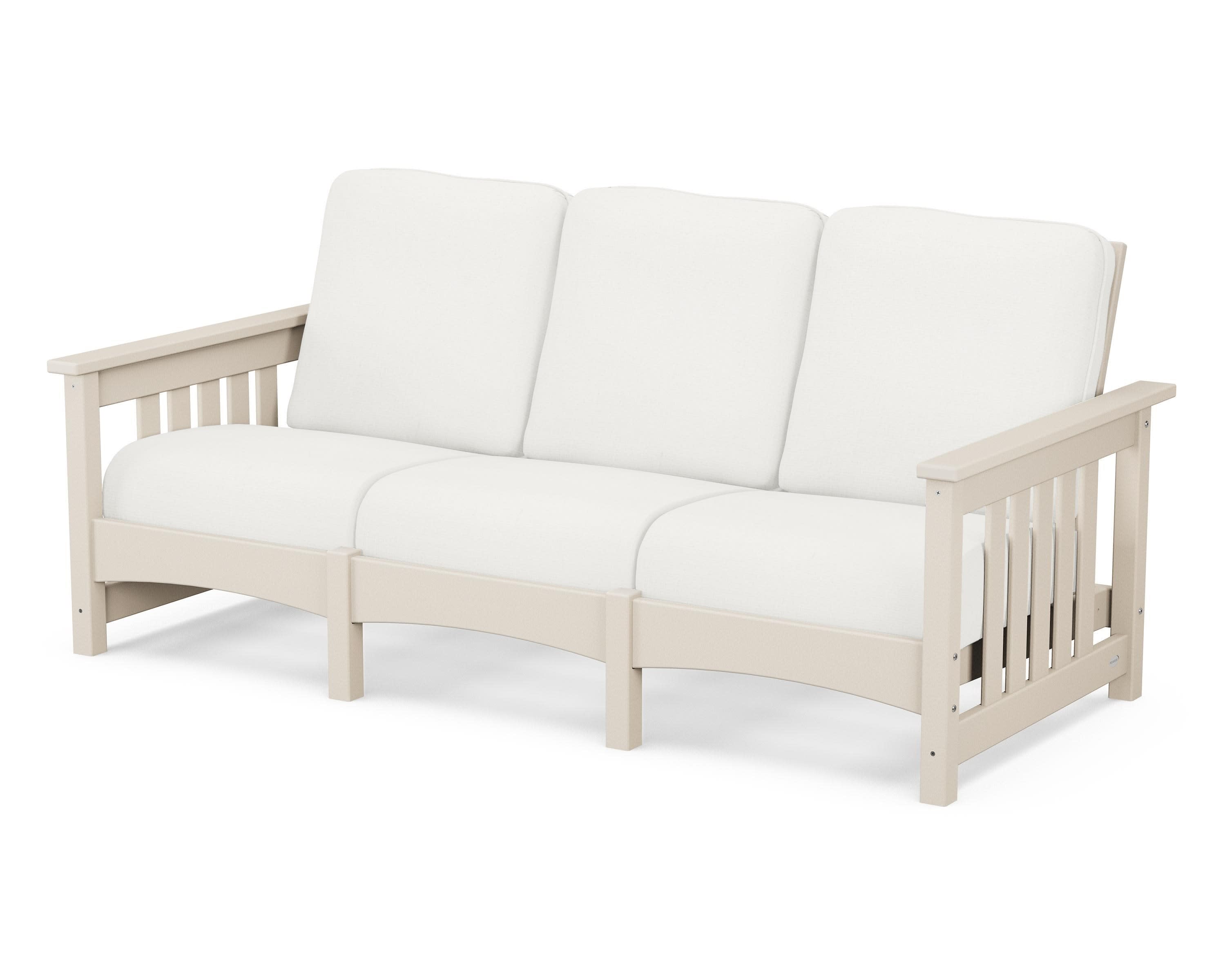 Club Mission Sofa in Sand / Natural Linen