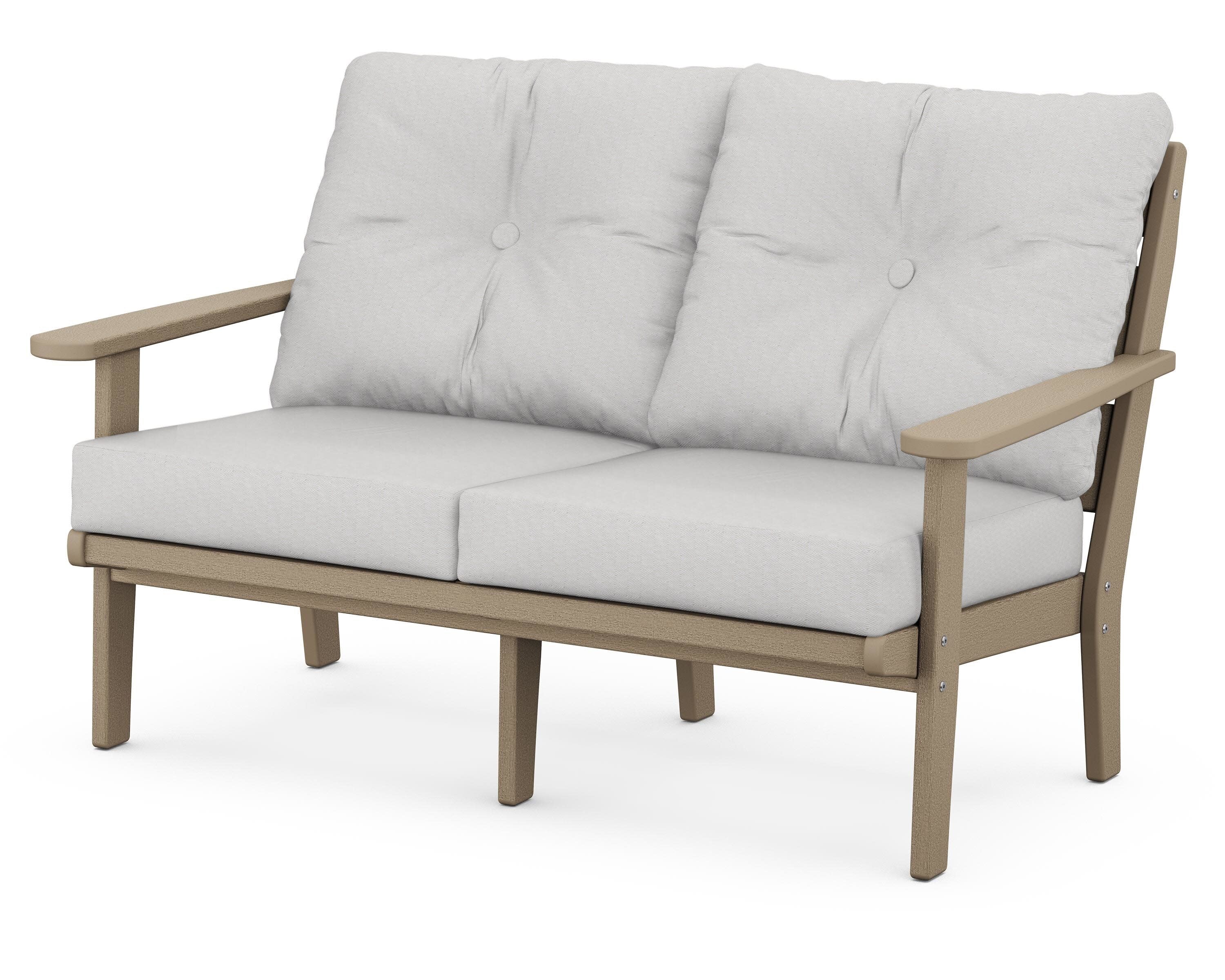 Lakeside Deep Seating Loveseat in Vintage Sahara / Diamond in the Rough