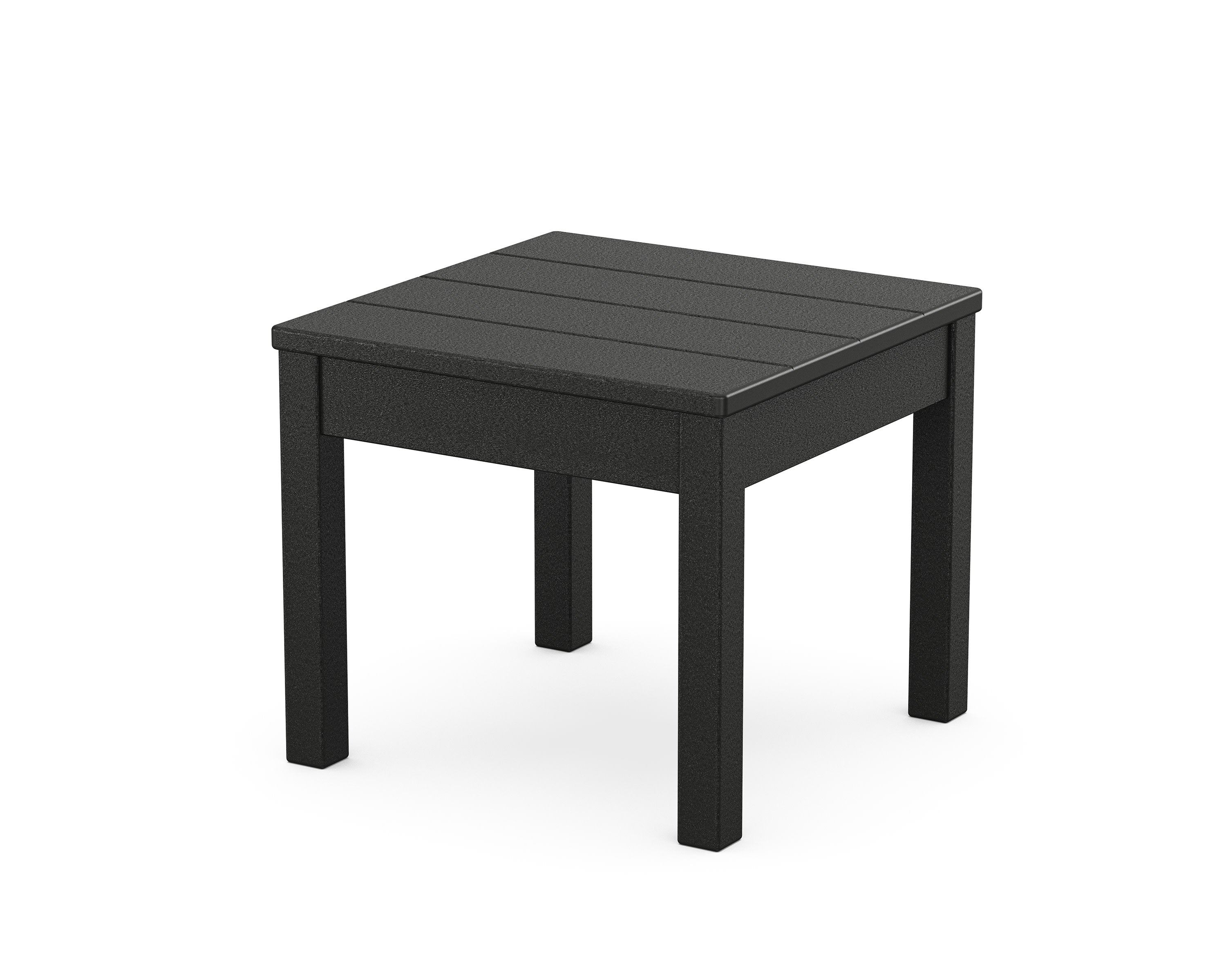 22" Square End Table in Black
