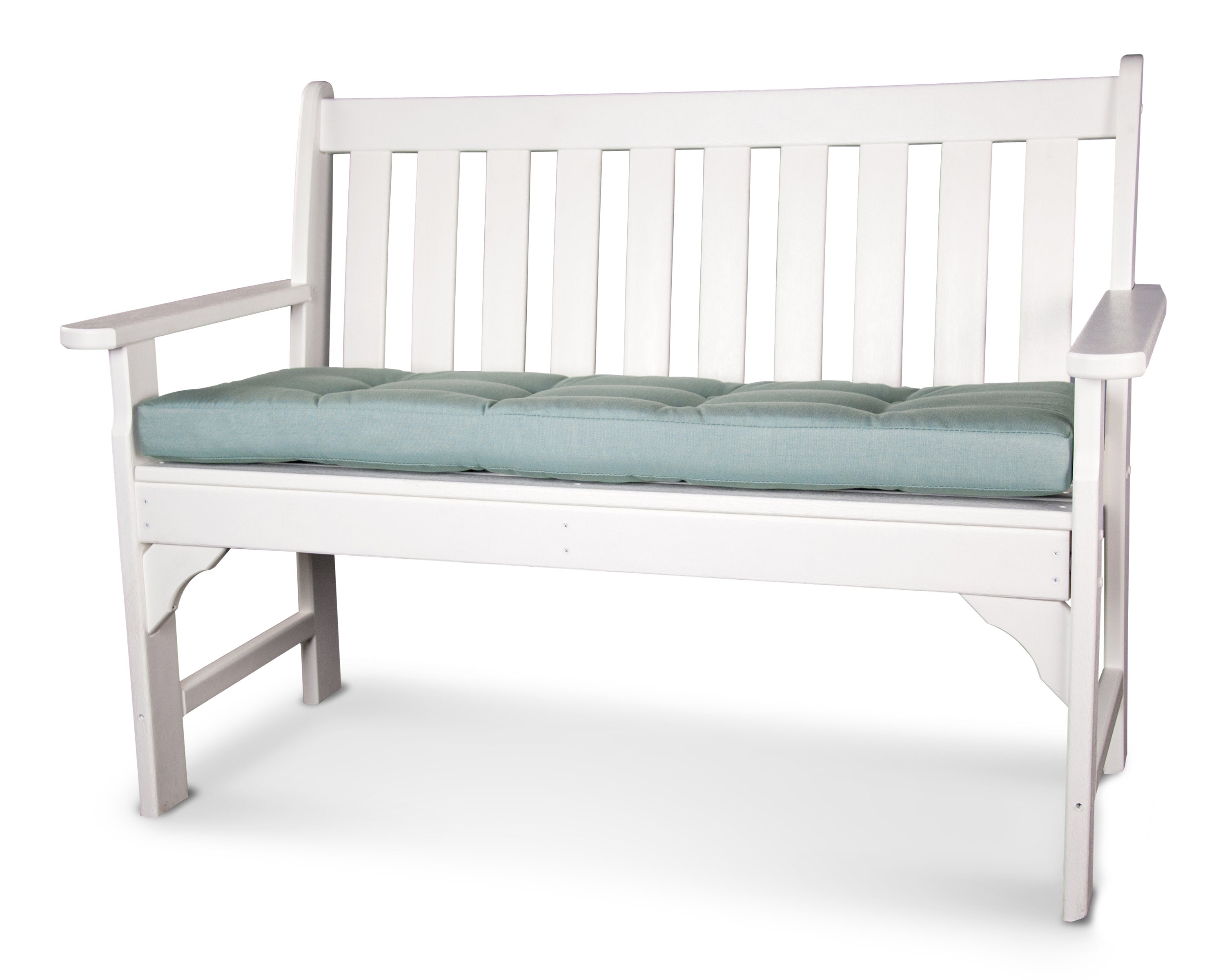 Ateeva Luxe 53" x 14" Outdoor Bench and Swing Cushion by POLYWOOD in Spa