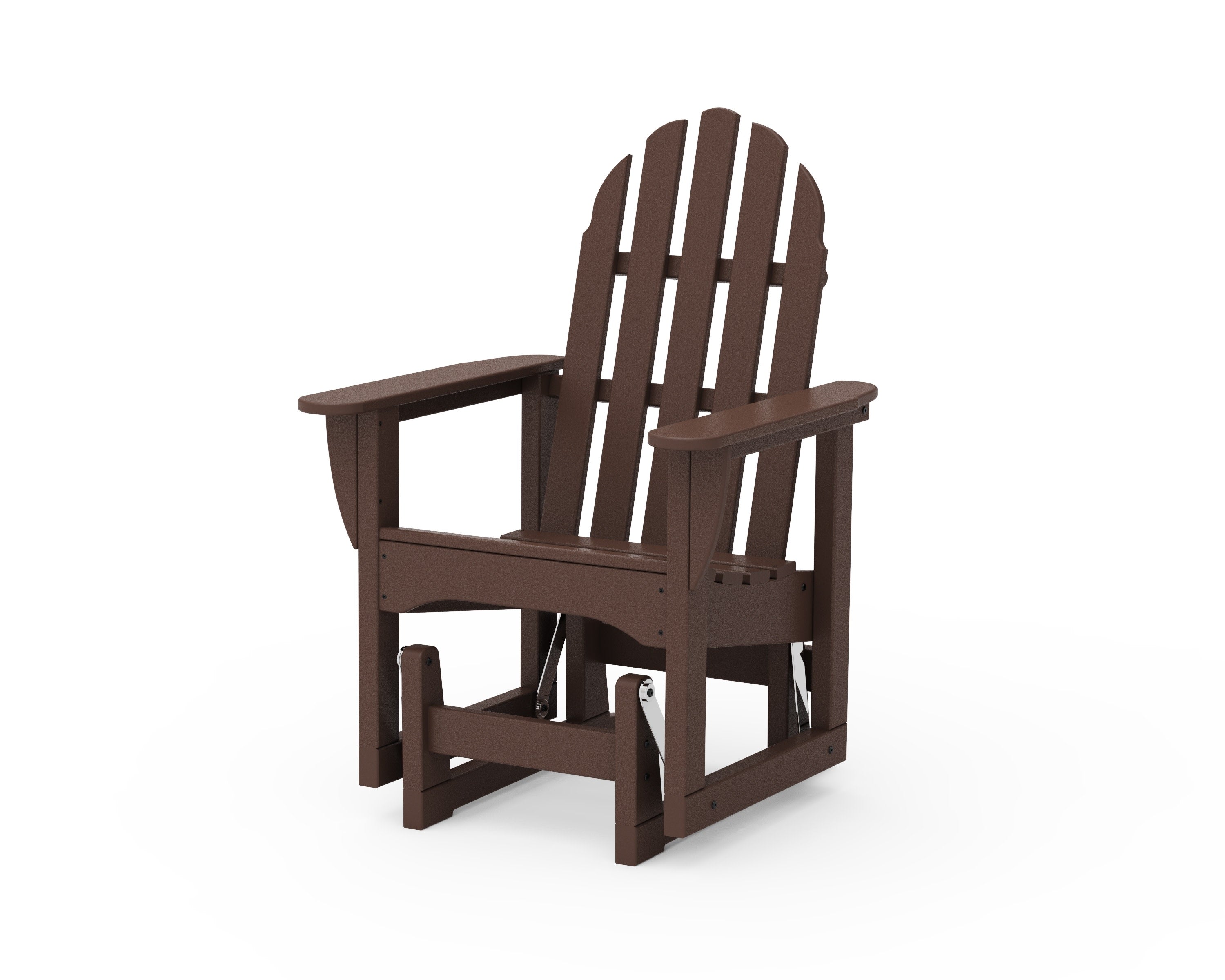Classic Adirondack Glider Chair in Mahogany