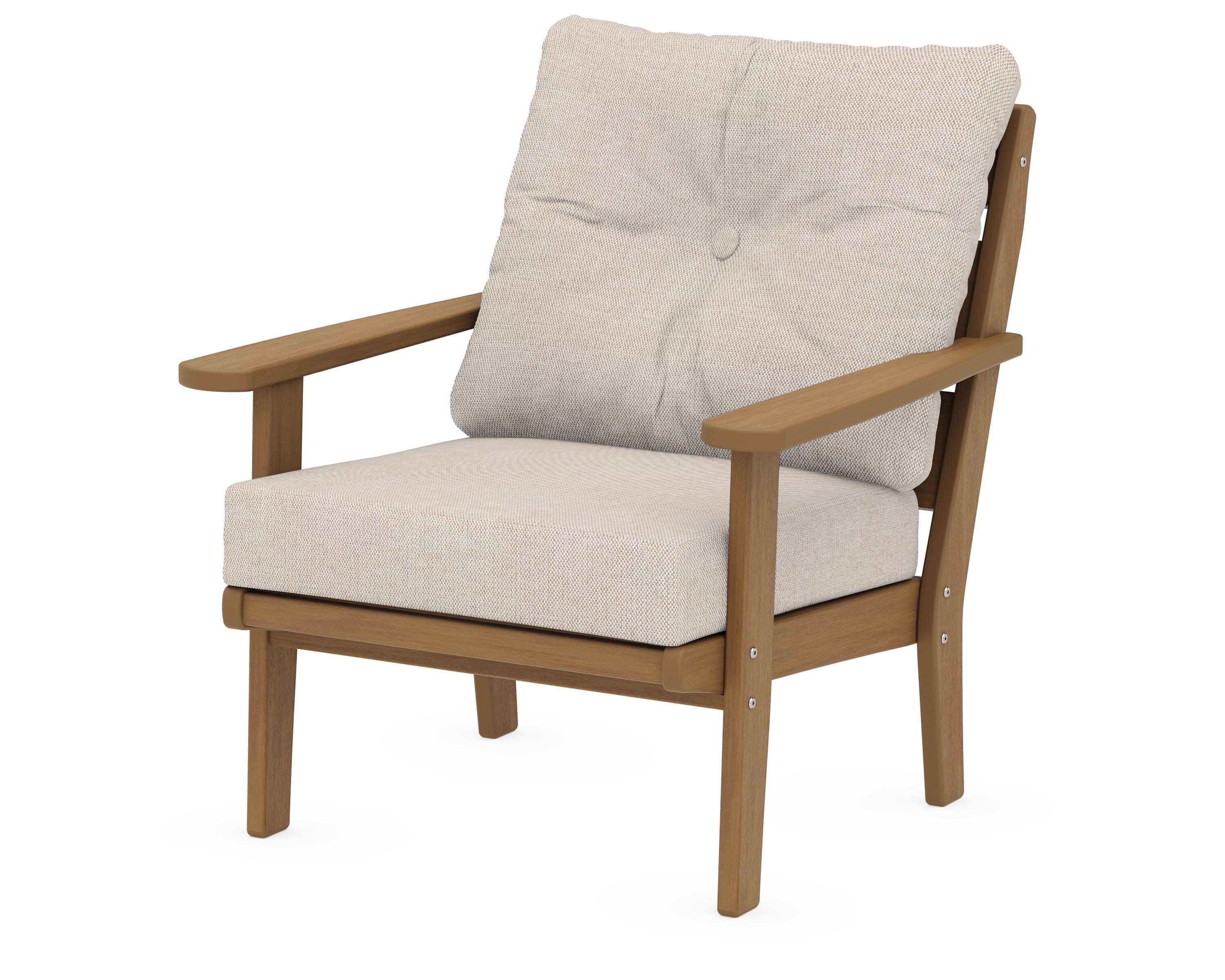 Lakeside Deep Seating Chair in Natural / Blend Linen