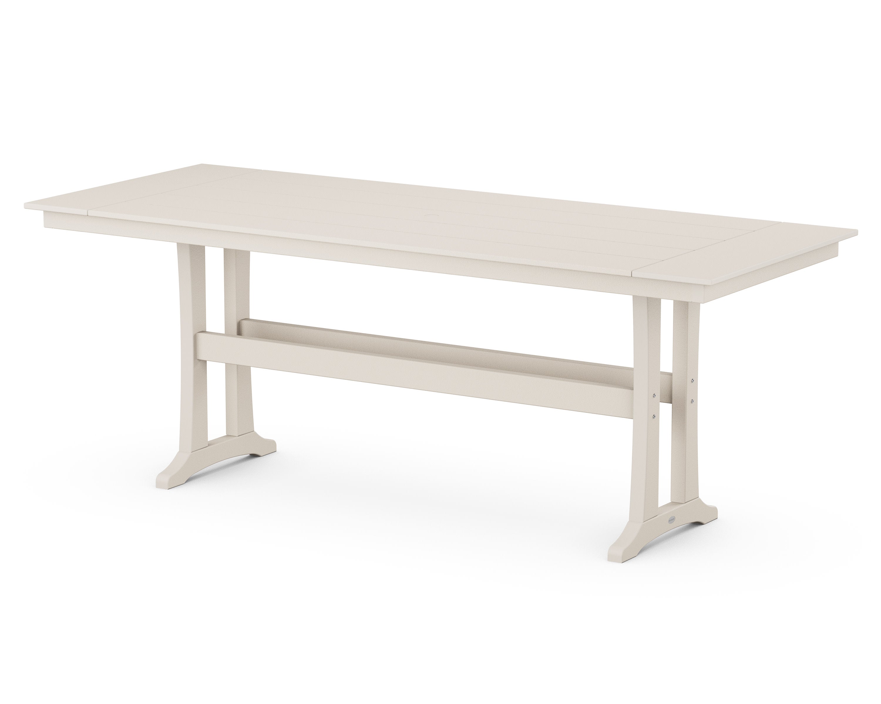 Farmhouse Trestle 38" x 96" Counter Table in Sand