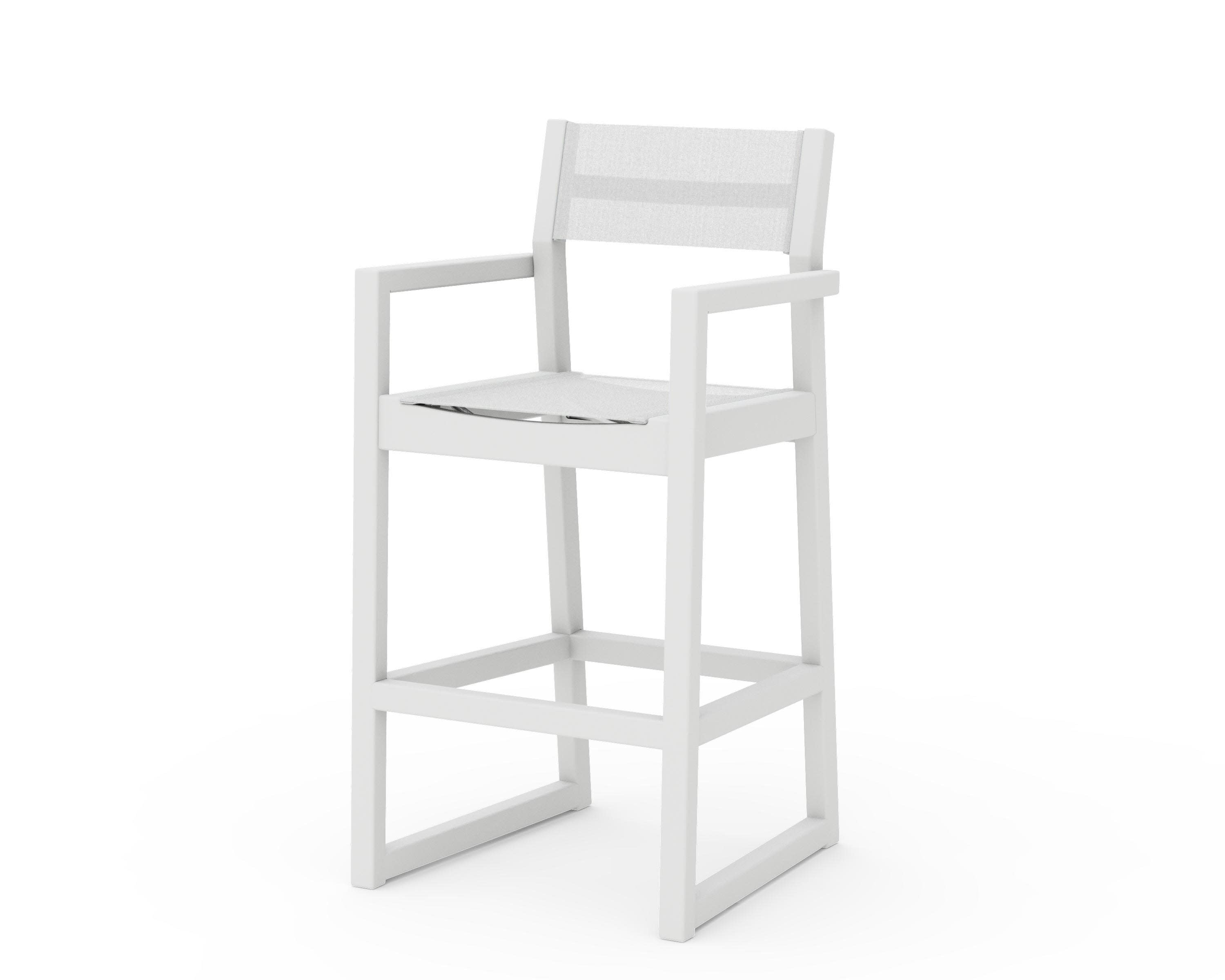 EDGE Sling Bar Arm Chair in White / White Sling