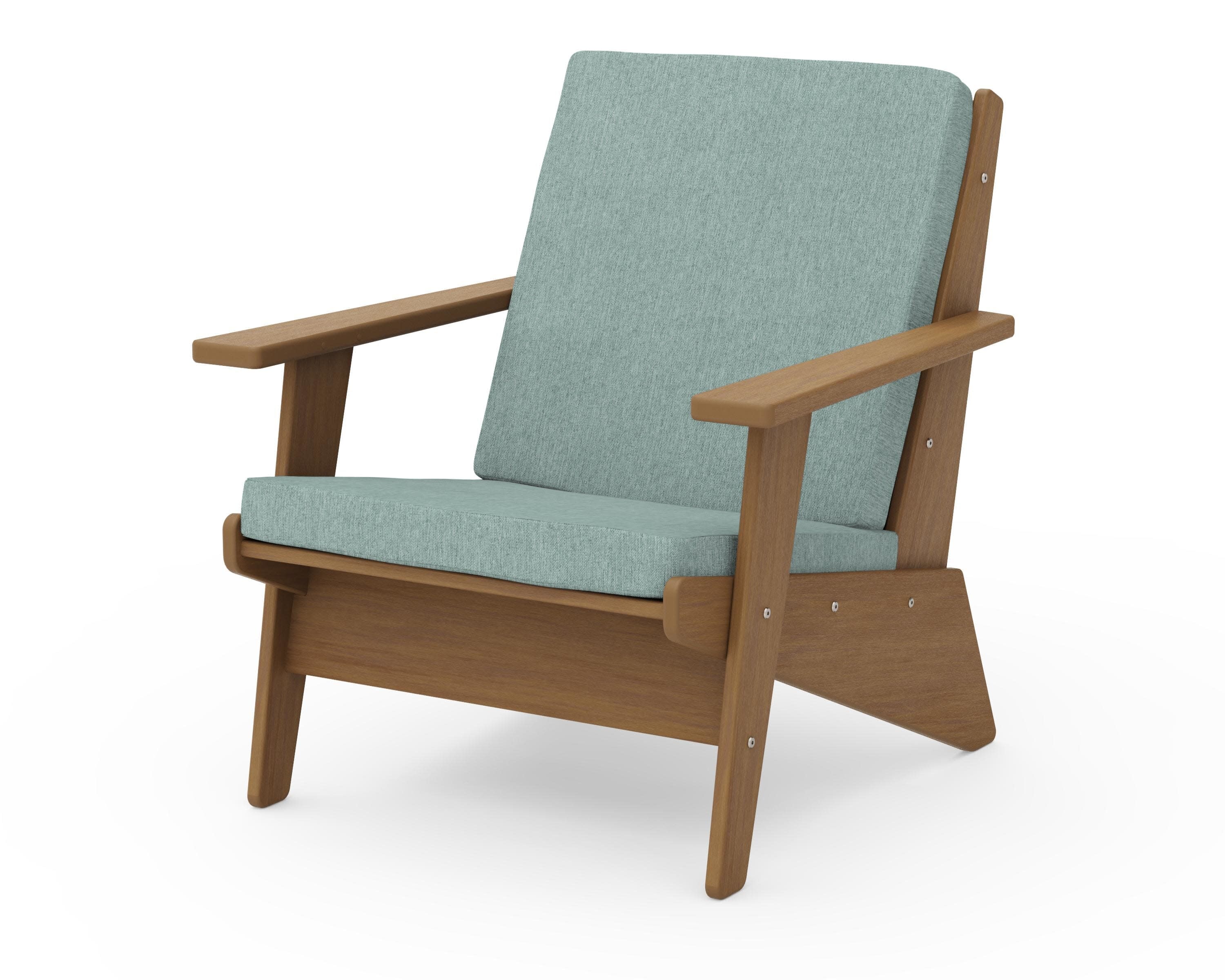 Riviera Modern Lounge Chair in Natural / Glacier Spa