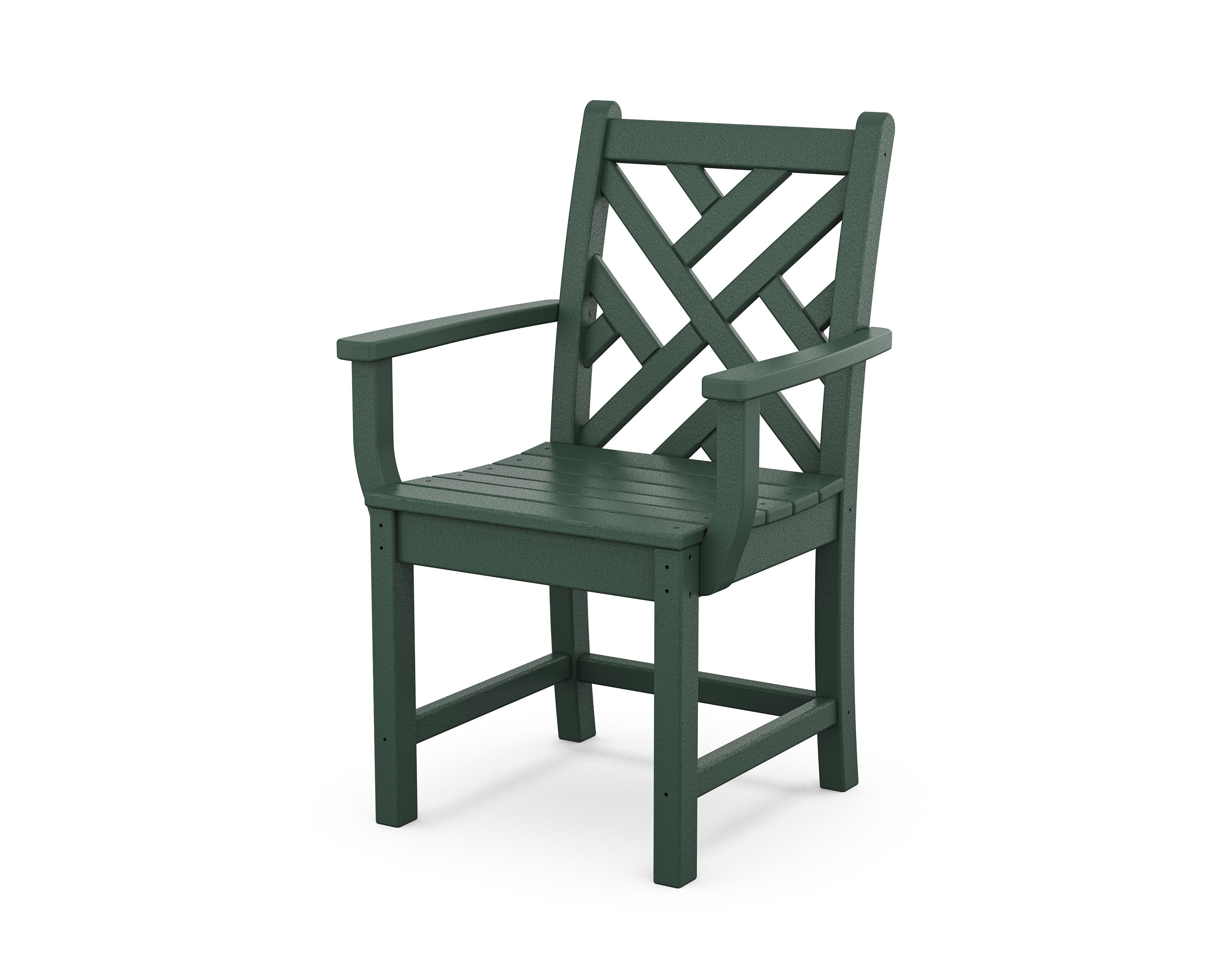 Chippendale Dining Arm Chair in Green