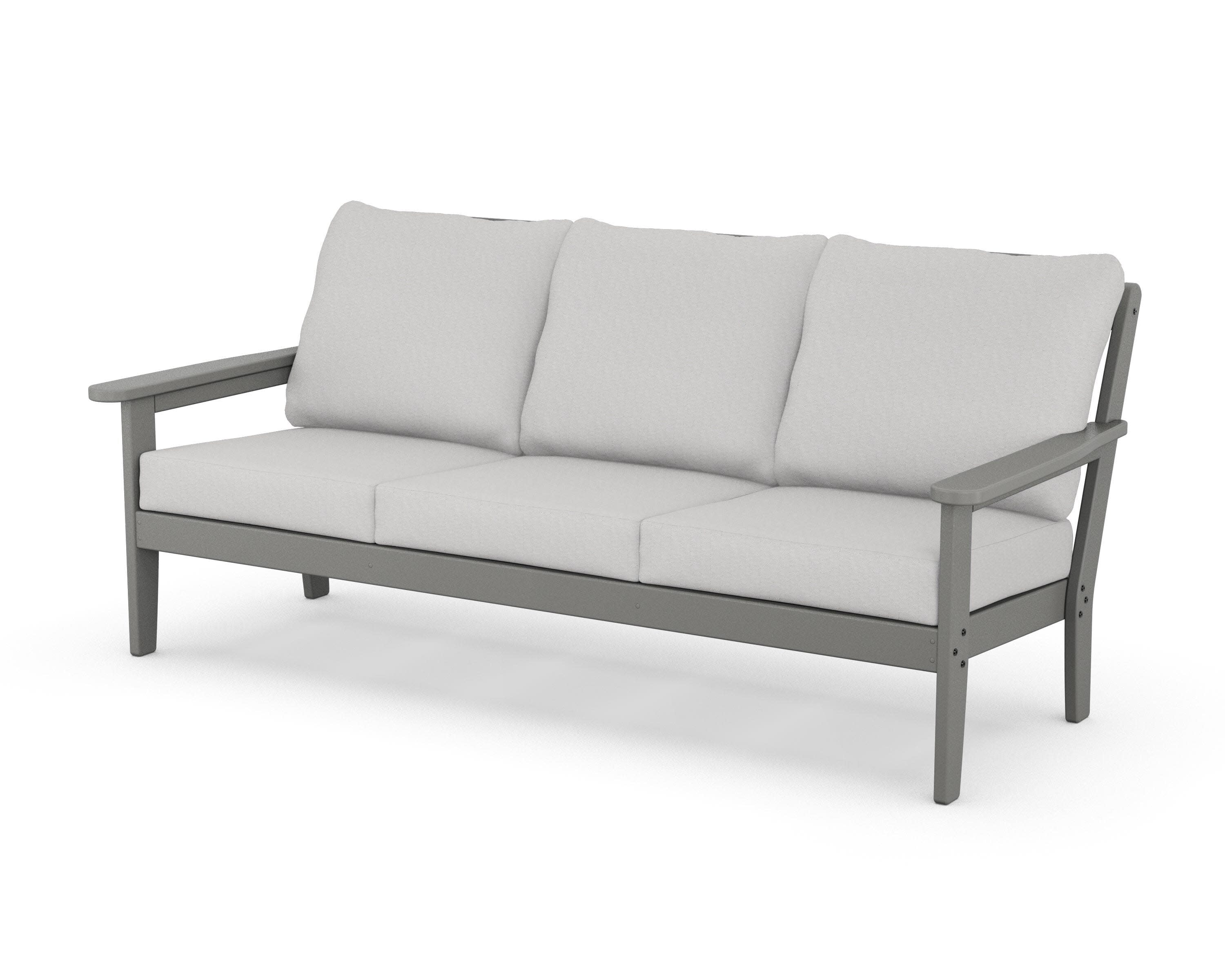 Cottage Deep Seating Sofa in Slate Grey / Diamond in the Rough