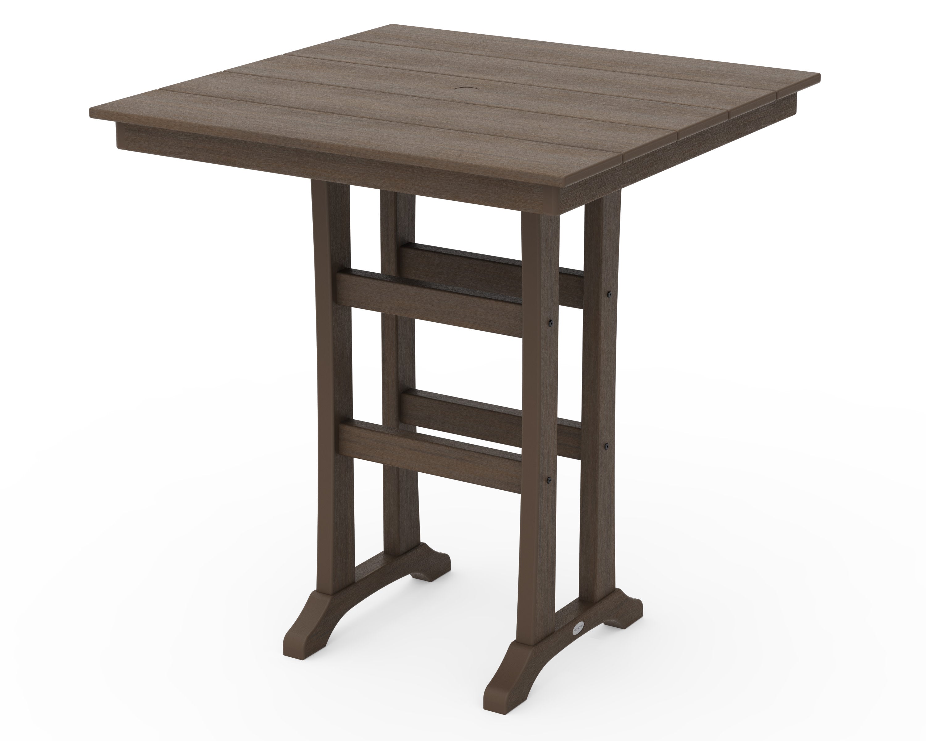 Farmhouse Trestle 37" Bar Table in Kona